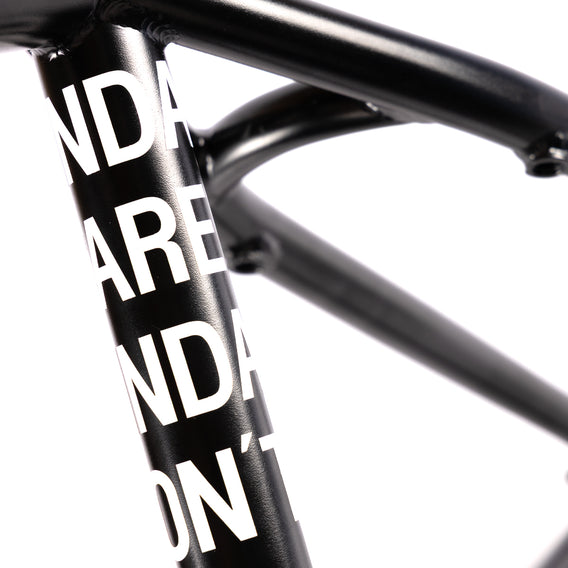 Federal Bike Joe Jarvis V2 BMX Frame - Black seat stay sticker