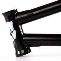 Federal Bike Joe Jarvis V2 BMX Frame - Black top and down tube gussets
