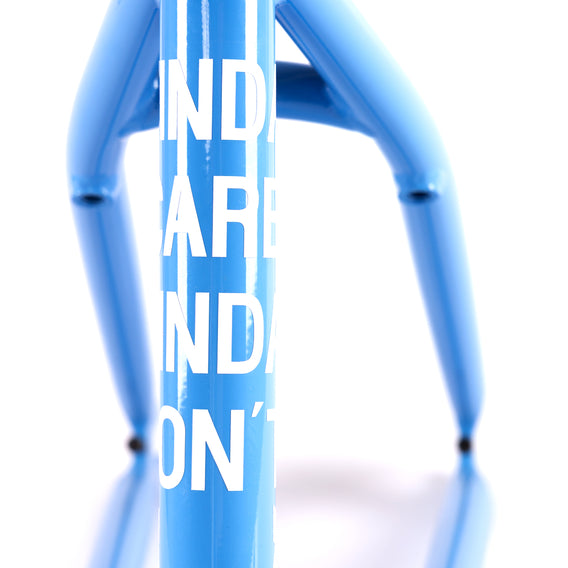 Federal Bikes Joe Jarvis V2 BMX Frame - Blue Funk seat tube graphic