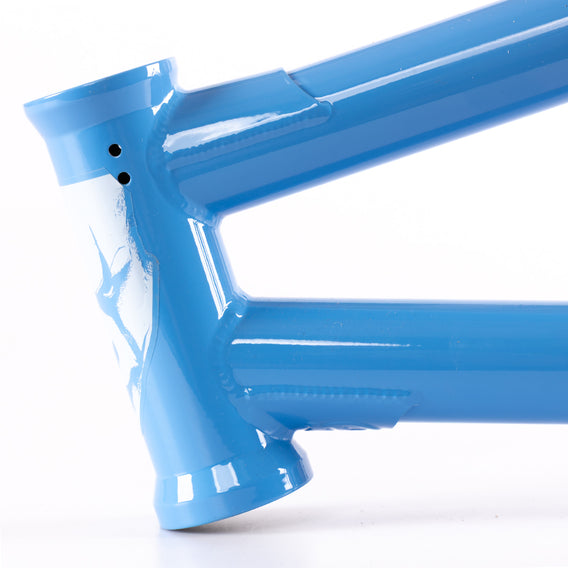 Federal Bikes Joe Jarvis V2 BMX Frame - Blue Funk top and down tube gussets
