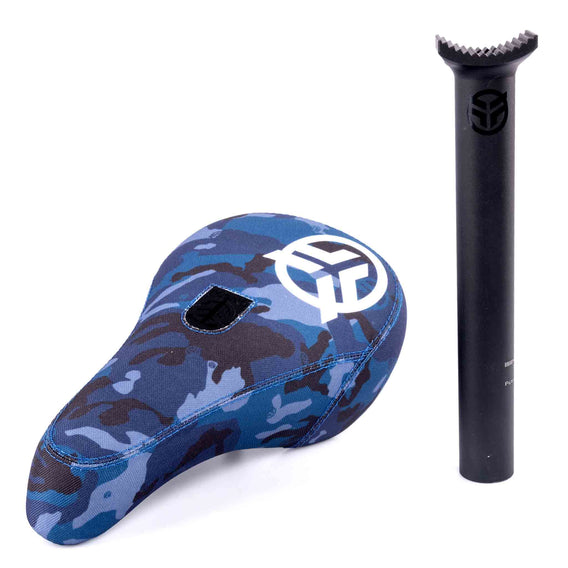 Federal Mid Pivotal Logo Seat - Blue Camo with Federal Pivotal seat post