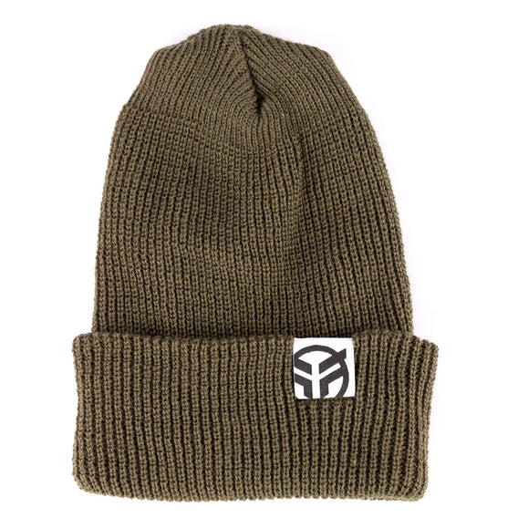 Federal Boxed Logo Beanie - Olive Green