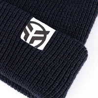 Federal Boxed Logo Beanie - Navy Blue tag detail