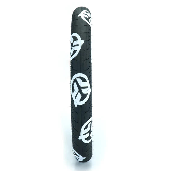 Federal Command LP Tyre - Black With White Logos 2.40" - FADED LOGOS (Factory Seconds)