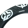 Federal Command LP Tyre - Black With White Logos 2.40" - FADED LOGOS (Factory Seconds)