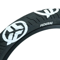 Federal Command LP Tyre - Black With White Logos 2.40" - FADED LOGOS (Factory Seconds)