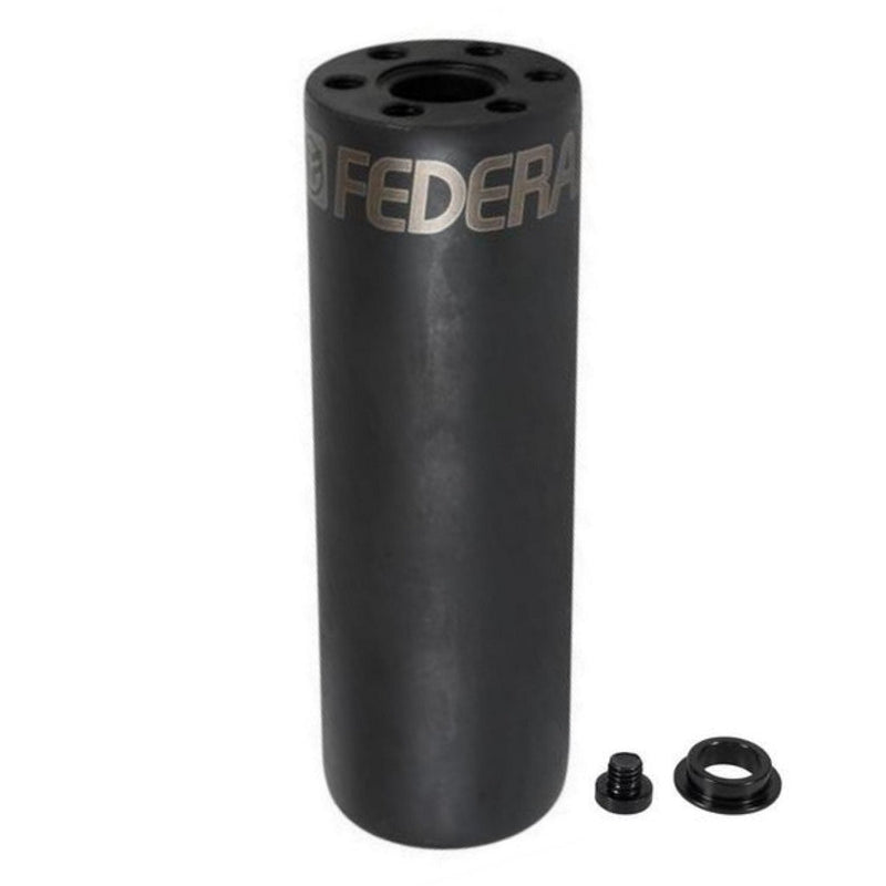Federal Hollow Point 4.5" Chromoly Peg - Black 14mm With 10mm Adapter