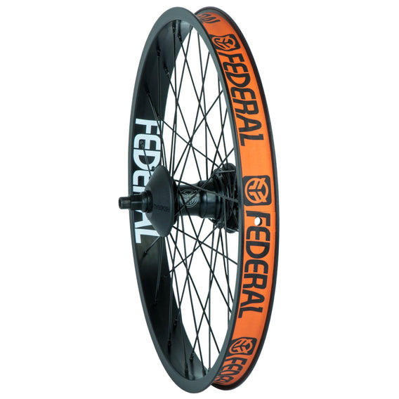 Federal Bmx LHD Stance Motion Freecoaster Wheel With Guards And Butted Spokes Black 9 Tooth