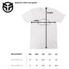 Sizing diagram for Federal Outline T-shirt