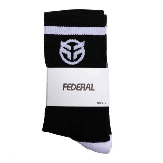 Federal Youth Logo Socks - Black UK 4-7 | BMX