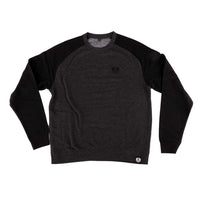Federal Embroidered Crew Sweatshirt Grey/Black front view