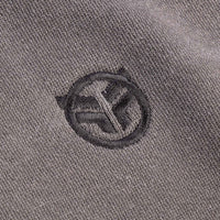 Federal Workers Fleece - Faded Black stitch detail