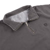 Federal Workers Fleece - Faded Black zipped collar