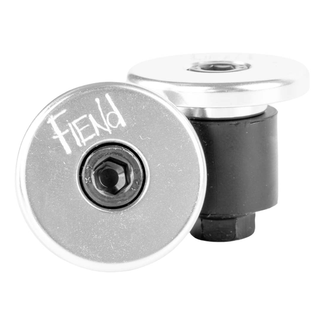 fiend alloy bmx bar ends polished silver backyard