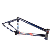 Fiend Mills BMX Frame - Gloss Trans Blue