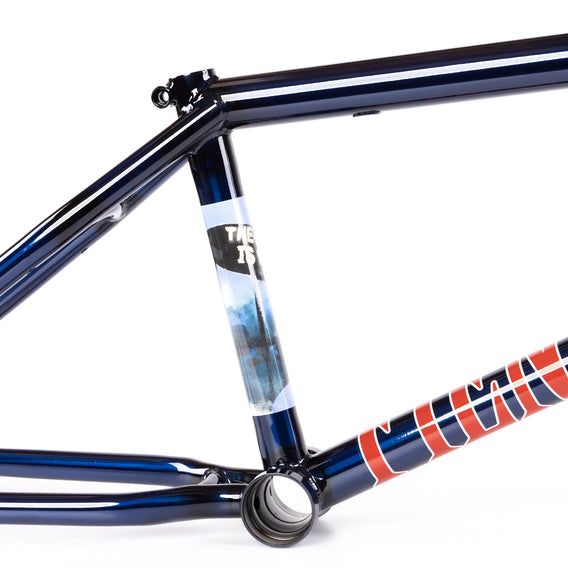 Fiend Mills BMX Frame - Gloss Trans Blue