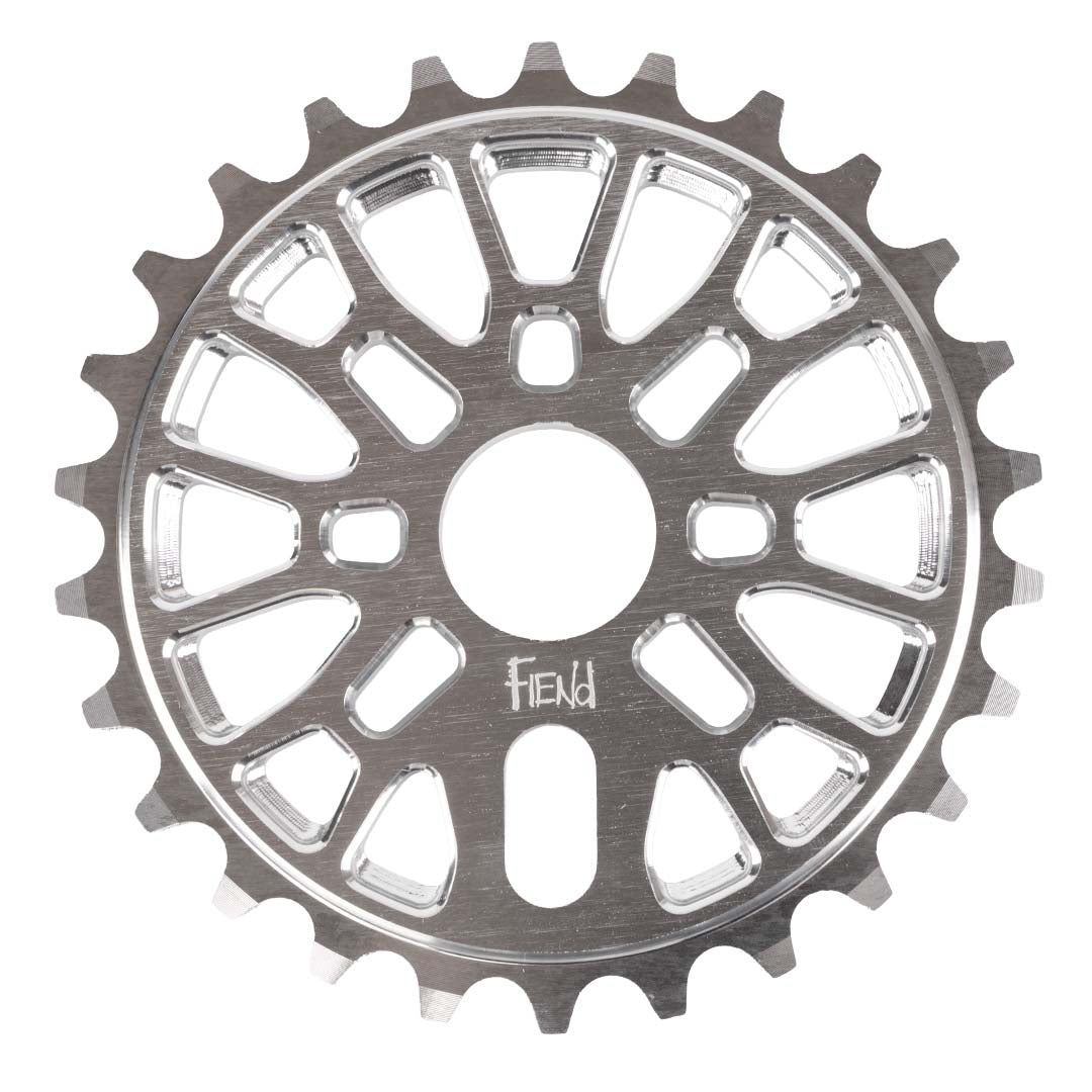 fiend omicron v2 bmx sprocket polished silver