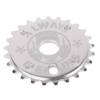 fiend reynolds sprocket polished silver backyard bmx