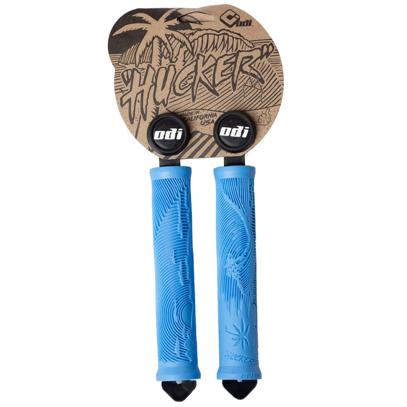 Huckar ODI Hucker Flangeless Grips - Light Blue 160mm