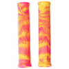 ODI Hucker Flangeless Grips - Pink / Yellow 160mm | Backyard BMX UK Shop