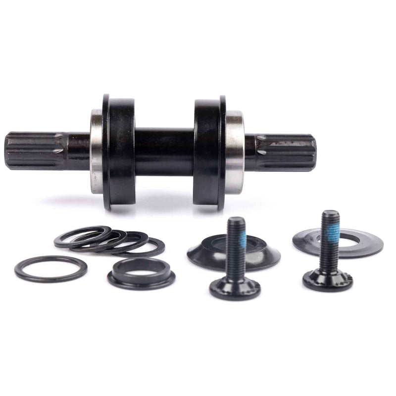 KHE US Bottom Bracket With 8 Spline Axle - Black 19mm expanded | Backyard UK BMX Shop