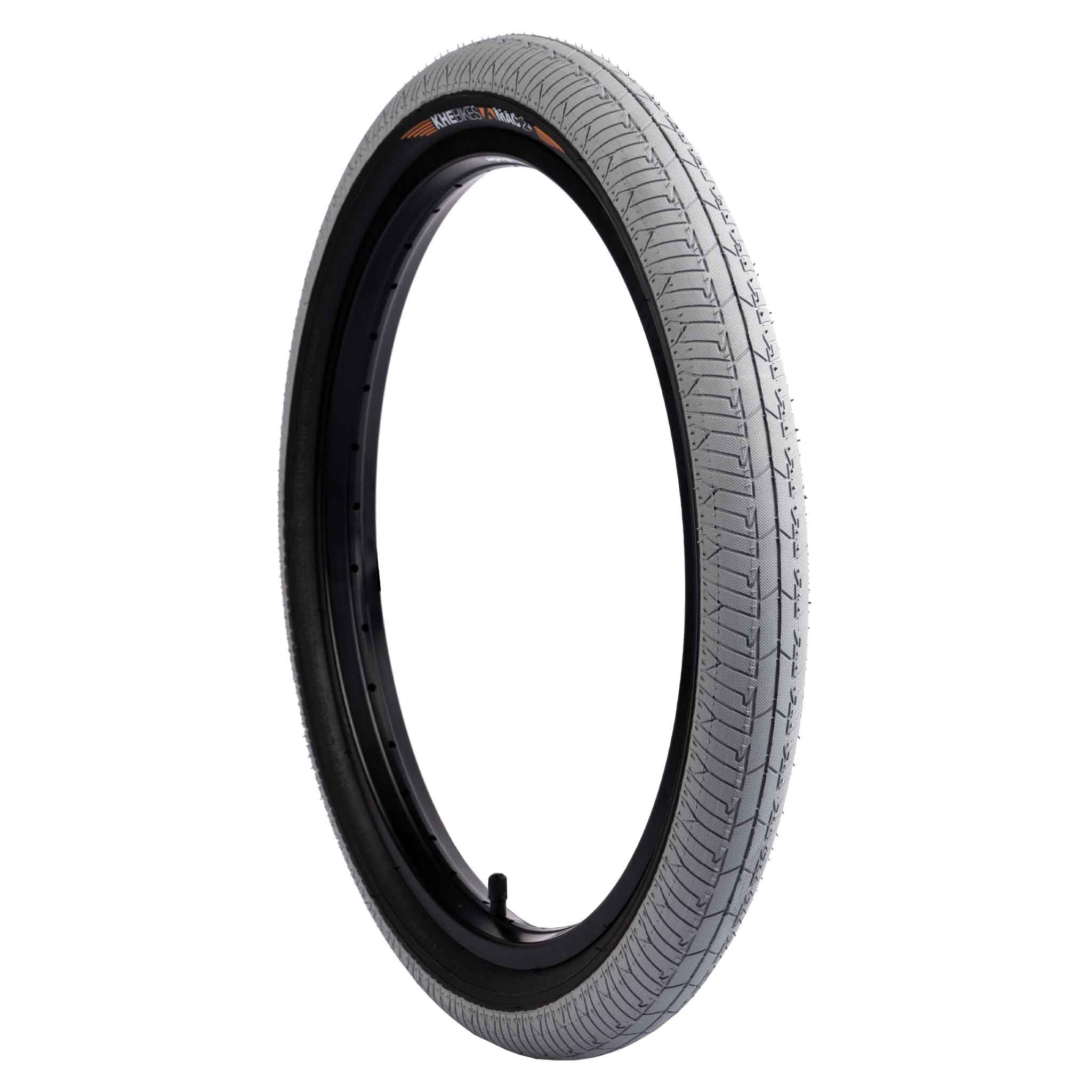 KHE Mac2+ Tyre - Grey With Black Sidewall 2.30" | Backyard UK BMX Shop