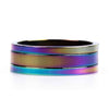 KHE Headset Spacers - Oil Slick 2,3+5mm stacked | Backyard UK BMX Shop