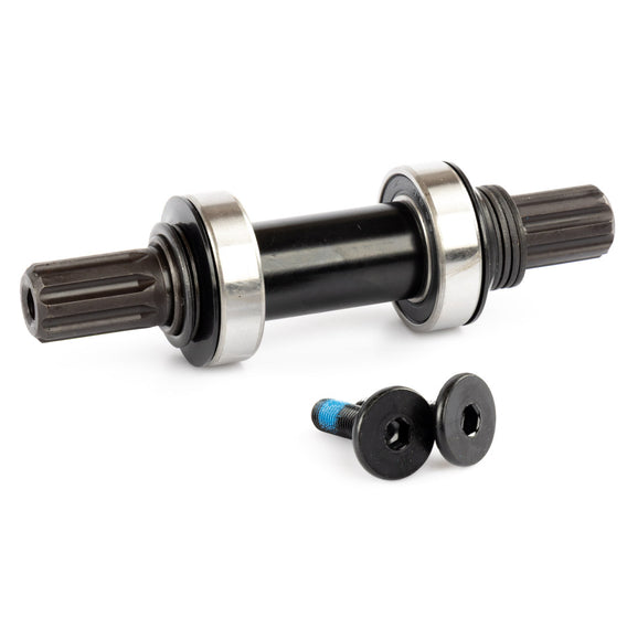 KHE Mid Bottom Bracket With 8 Spline Axle - Black 19mm with bolts