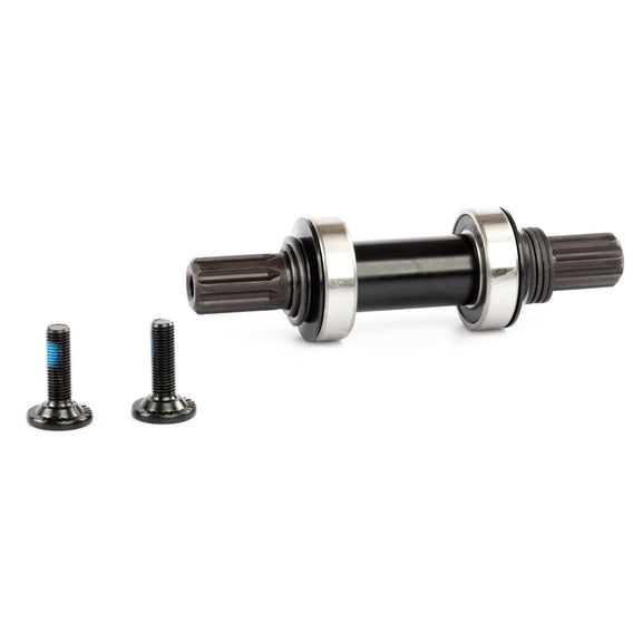 KHE Mid Bottom Bracket With 8 Spline Axle - Black 19mm with bolts