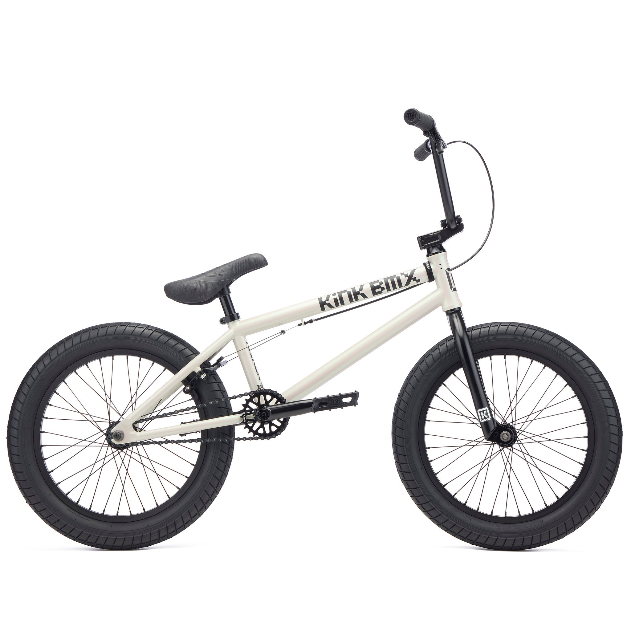 kink 2027 kicker 18 inch white bmx bike
