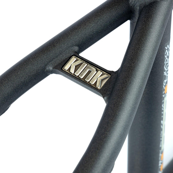 Kink Williams x Etnies Frame - Matt Golden Graphite seat stay bridge with kink badge