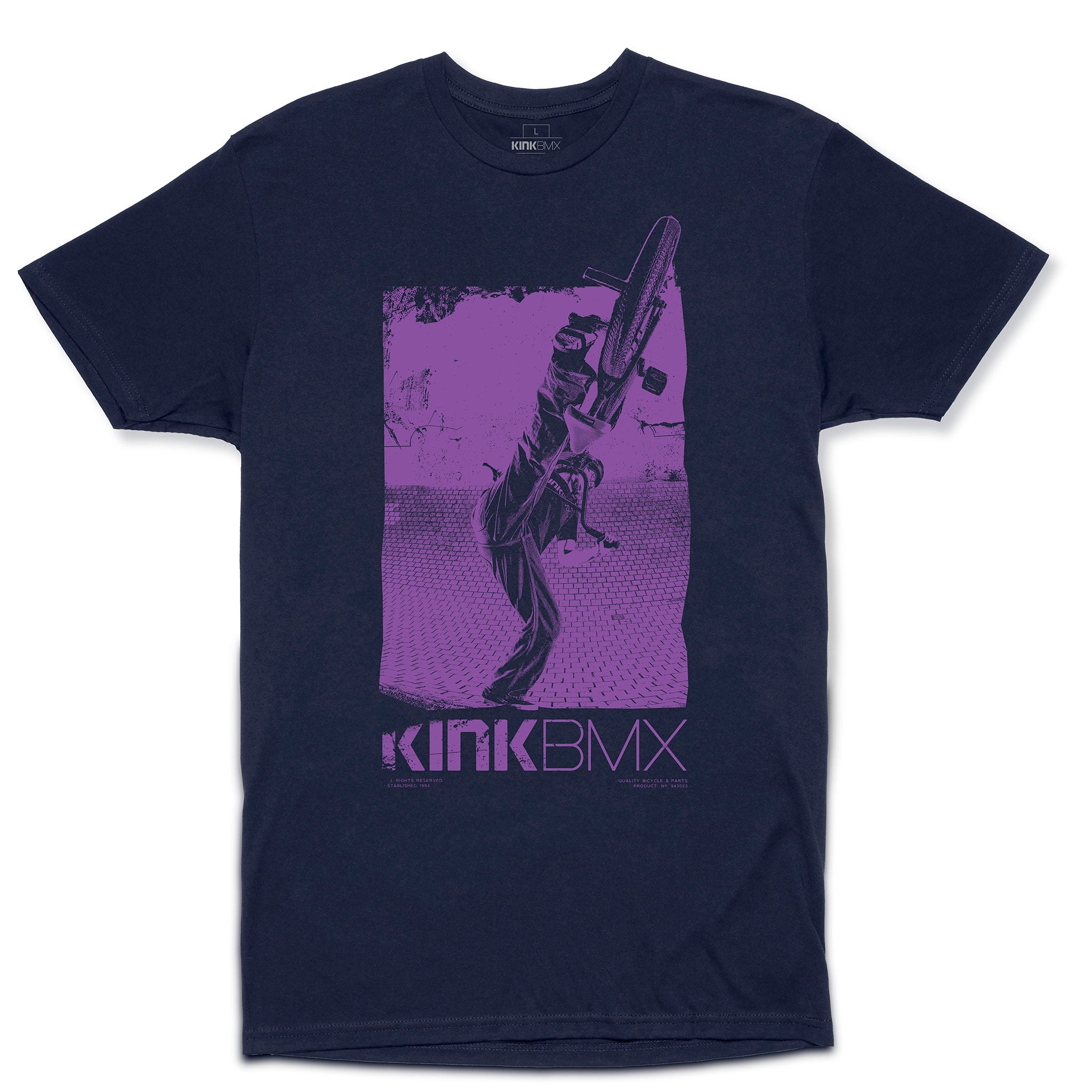 kink shred blue bmx t-shirt