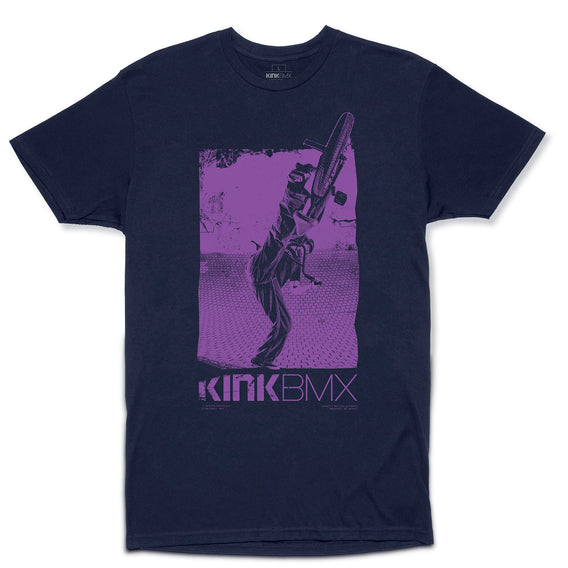 kink shred blue bmx t-shirt