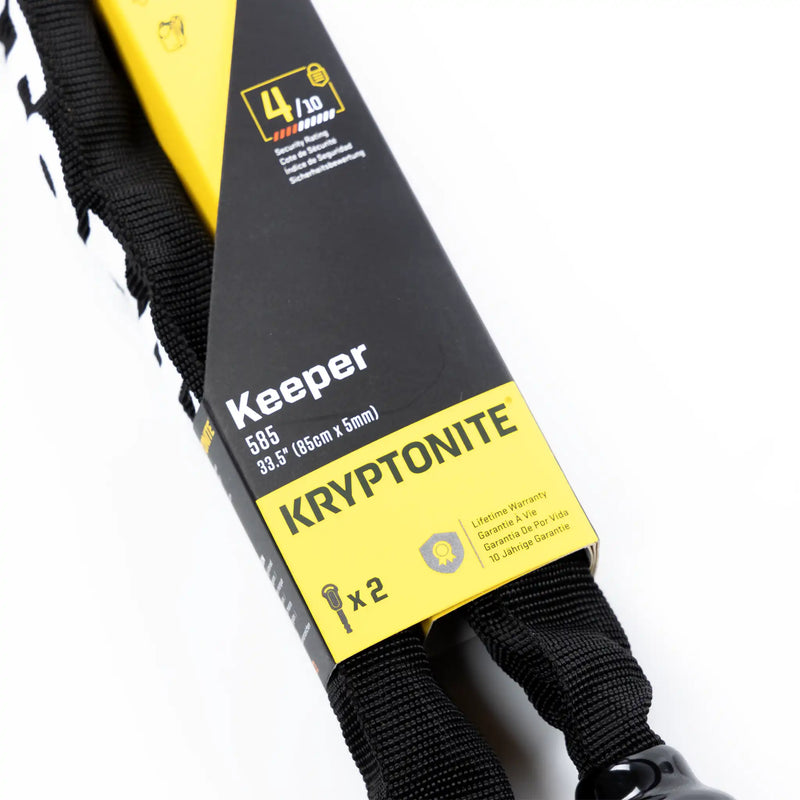 Kryptonite Keeper 585 Integrated Chain lock - 5mm x 85cm | Backyard UK BMX Shop