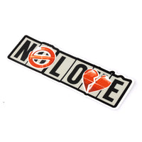 fiend bmx no love logo sticker large