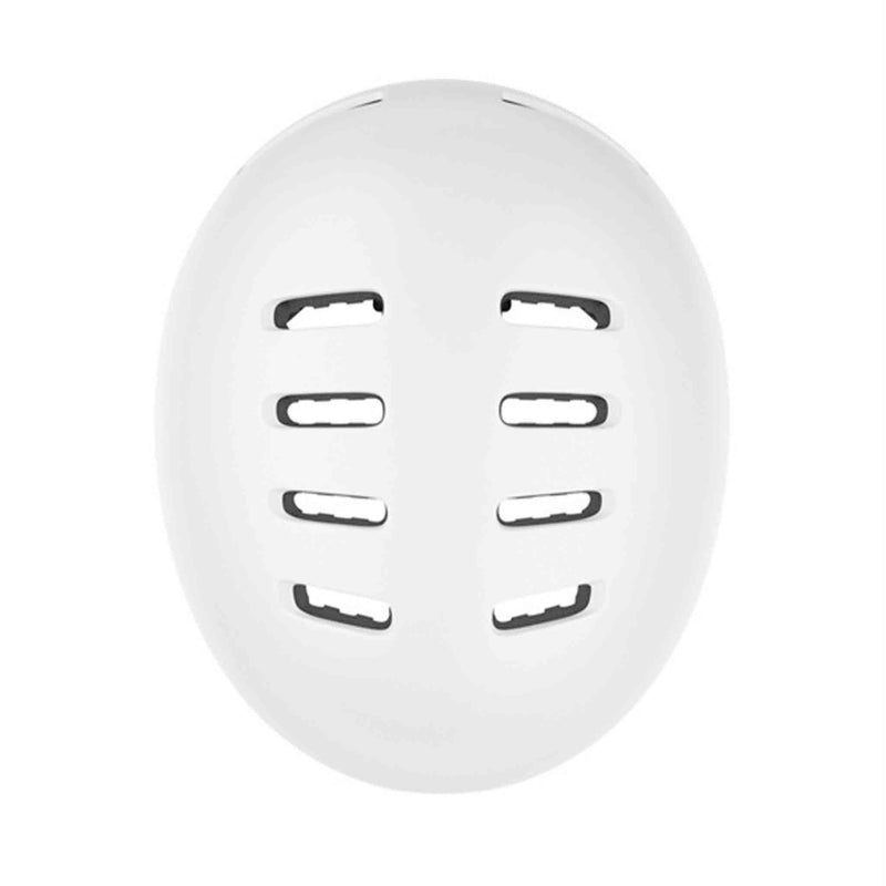 Lazer One+ Helmet - Matt White Birds Eye view top down image showing the vents