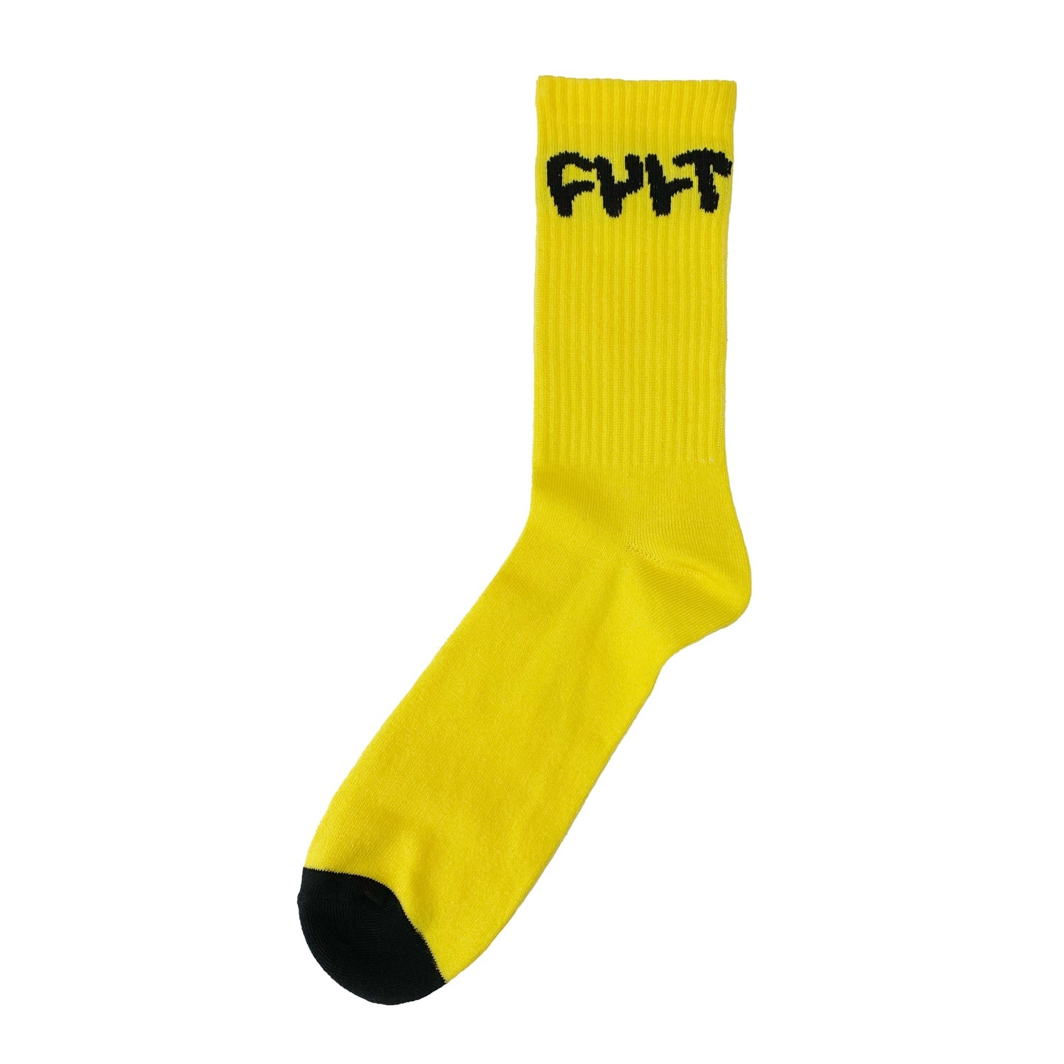 Cult Logo Socks - Yellow single