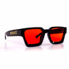 Malice Sundodger Sunglasses - Black With Red Lenses