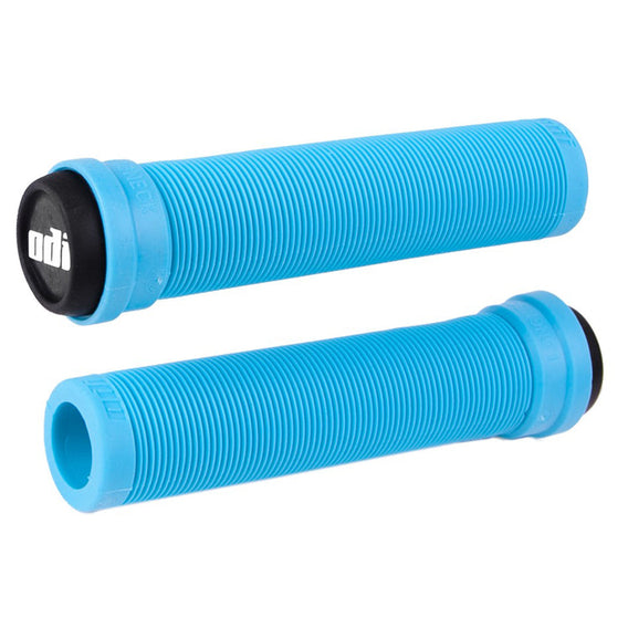 ODI Longneck Pro Flangeless Grips - Aqua 135mm | BMX