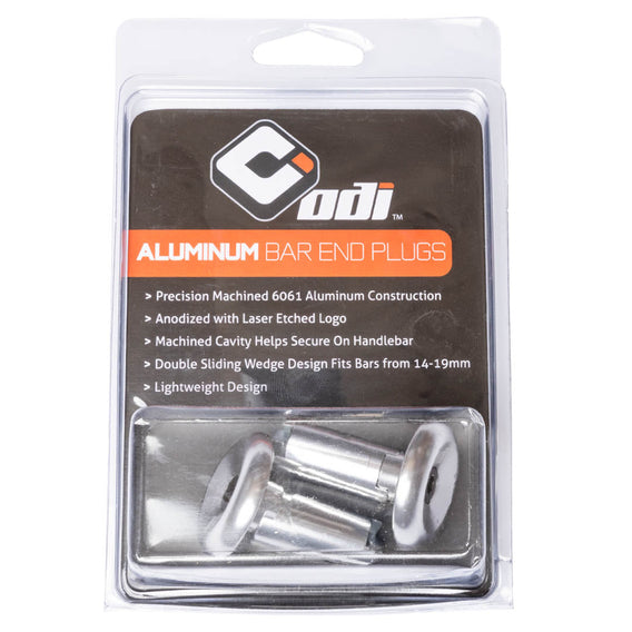 ODI Aluminium Bar Ends - Silver
