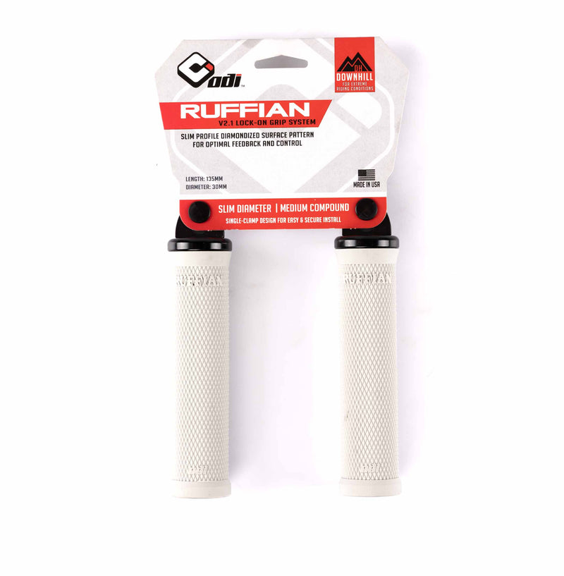 ODI Ruffian V2.1 Lock On Grips - Grey 135mm