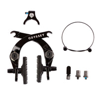 odyssey evo 2.5 bmx brake black front view