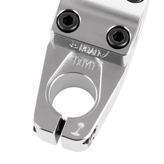 odyssey boyd hilder silver bmx top load stem  clamp area