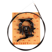 odyssey evo 2.5 black bmx brake set front view