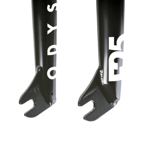odyssey f25 front brake bmx forks black