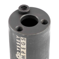 Metal component with 'Odyssey' branding on a white background