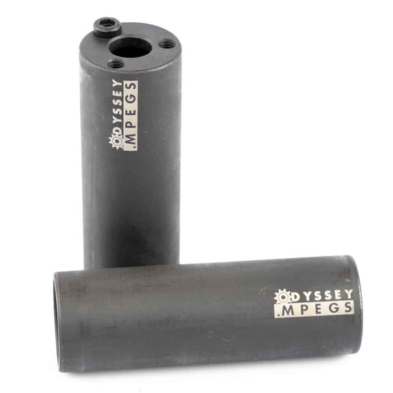 Two black Odyssey MPEGS on a white background