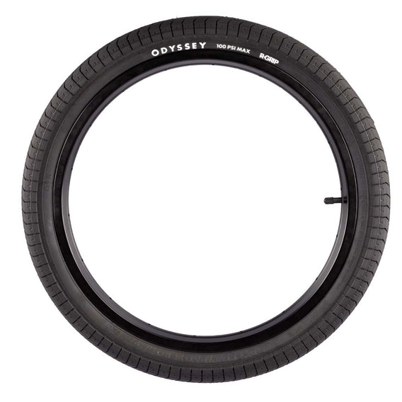 Odyssey Path Pro BMX Tyre Black side angle