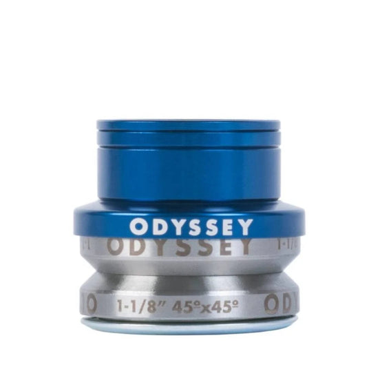 odyssey pro integrated bmx headset blue
