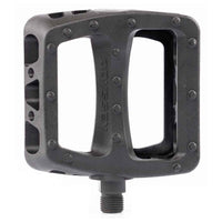 Black bicycle pedal with ' Odyssey' branding on a white background